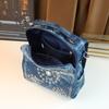 Bags, Fashionable Women'S Diamond-Encrusted Trendy Denim Shoulder Messenger Bag Casual Commuter Handbag Women