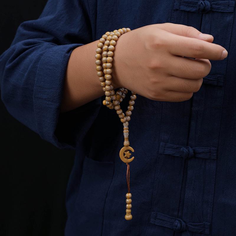 99-Perlen Imitation Holz Gebetsperlen Armband: Nahöstlicher Stil