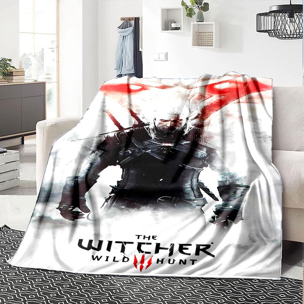 1pc Blanket - The W-Witcher 3 Wild Hunt GAME Print Design,Lightweight Blanket for Sofa,Bed- Soft &Warm,Gift for All Seasons