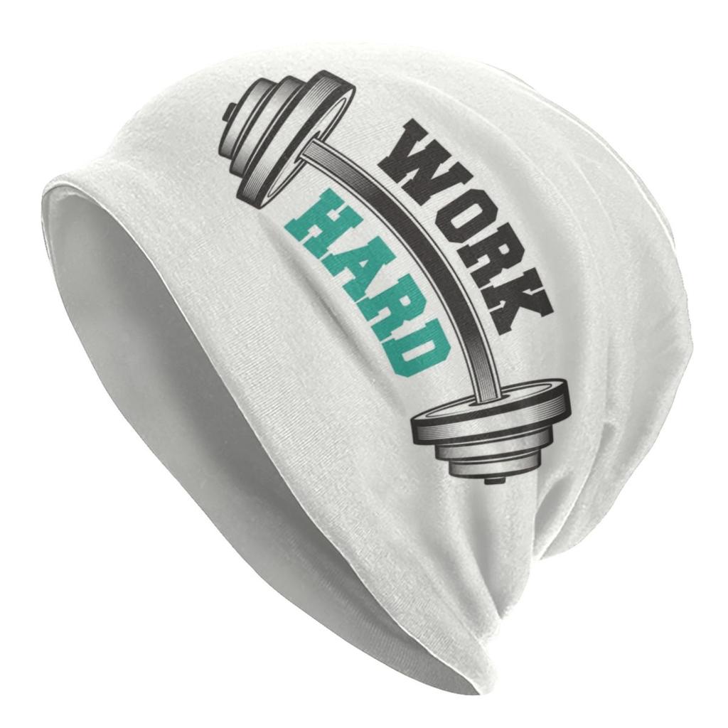 Custom No Pain No Gain Skullies Beanies Caps Unisex Winter Warm Knitted Hat Hip Hop Bodybuilding Fitness Gym Bonnet Hats Cap