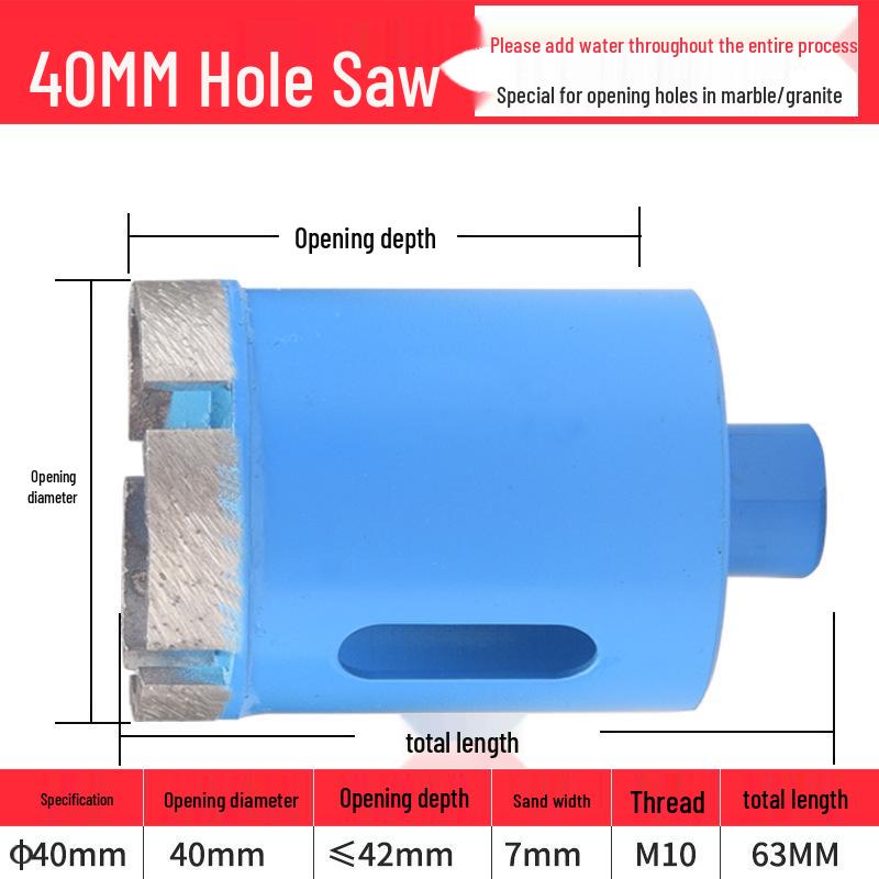 Angle Grinder Drill Bit for Marble, Glass, Tile & Granite