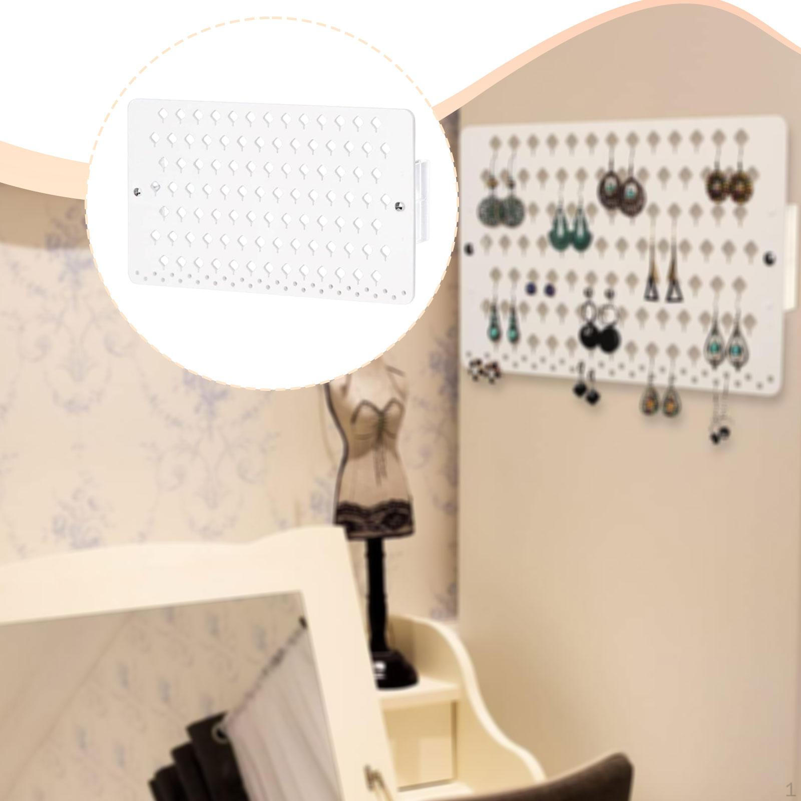 

Earrings Organizer Jewelry Display Stand Dressing Table Wall Mounted Earring Holder for Home