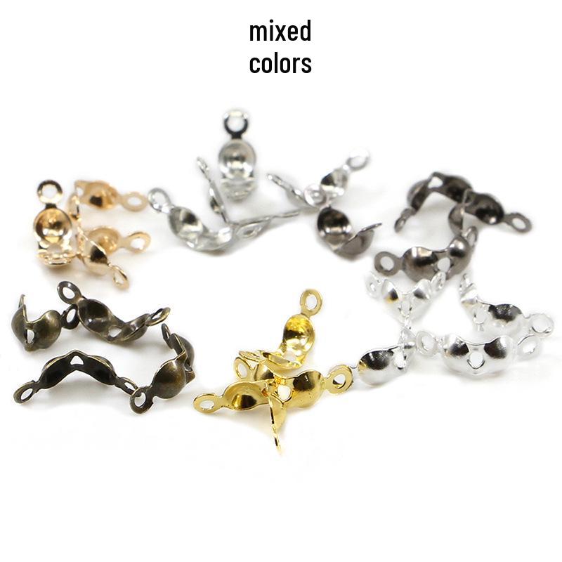 Dwugłowy Klips Dodatków Biżuteryjnych z Podwójną Klamrą - Dwustronny, Osłona Guzika z Podwójnym Otworem