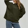 Women's Solid Color Loose Casual Long Sleeved Knitted Sweater Top Sweater
