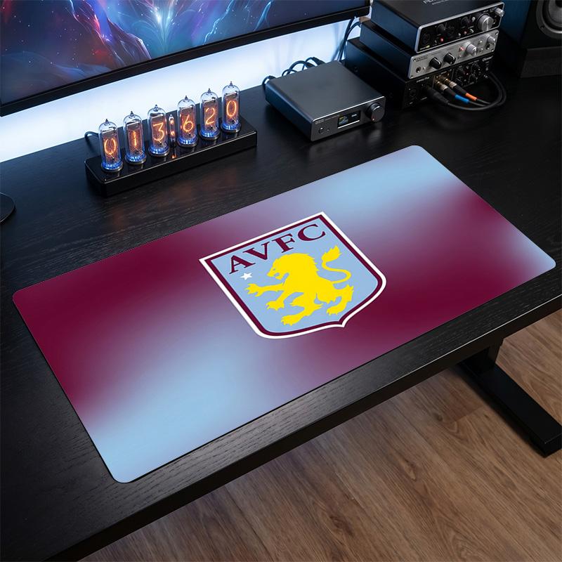 Tappetino per Mouse Grande Stampa Calcio Aston Villa, Tappetino Esteso Antiscivolo per Scrivania da Gioco per Ufficio Casa