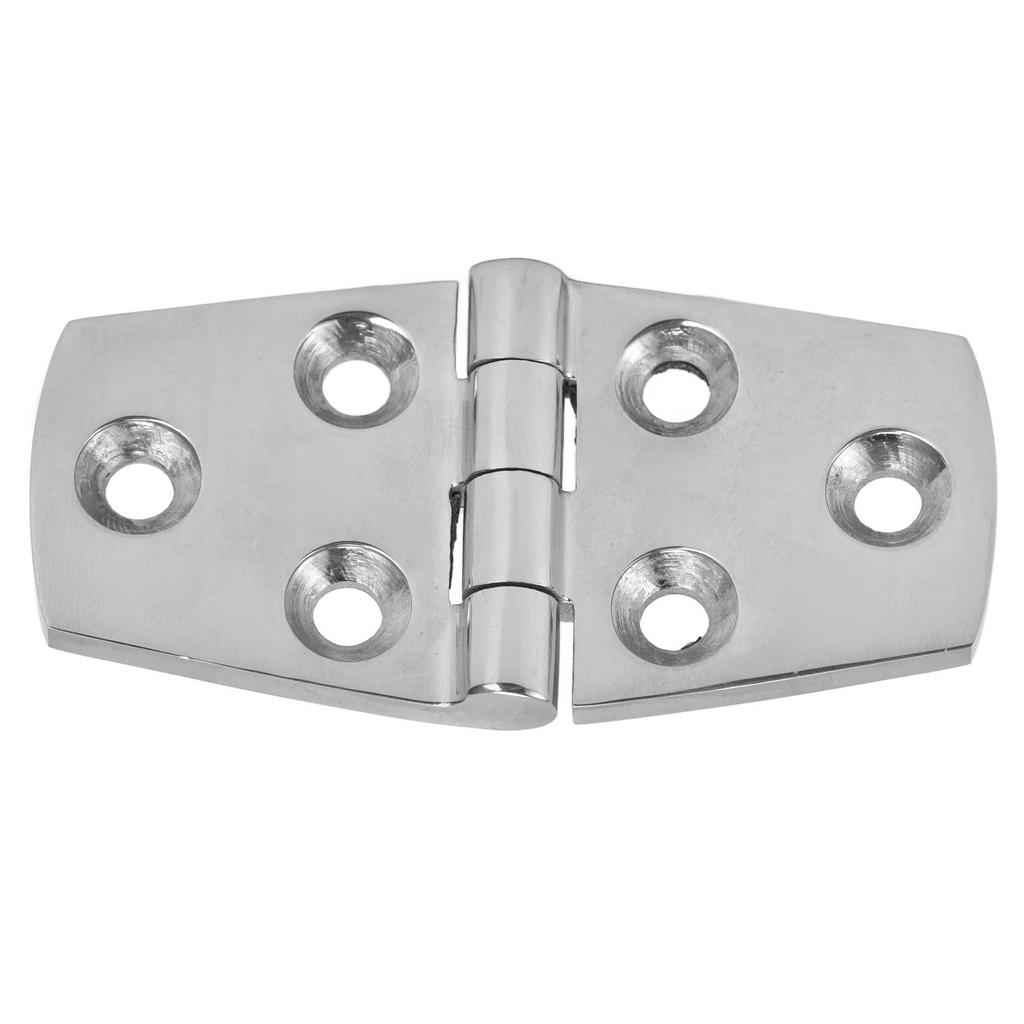 Door Hinge 6 Hole Mirror Polished 316 Stainless Steel Marine Hinges for Boat 76x38mm