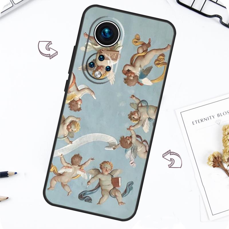 Renaissance Angels In Sky Case For Honor Magic 7 5 6 Lite Honor 200 Pro X8b X9a X8a X8 X9 X9c X9b 50 70 90 Lite Cover
