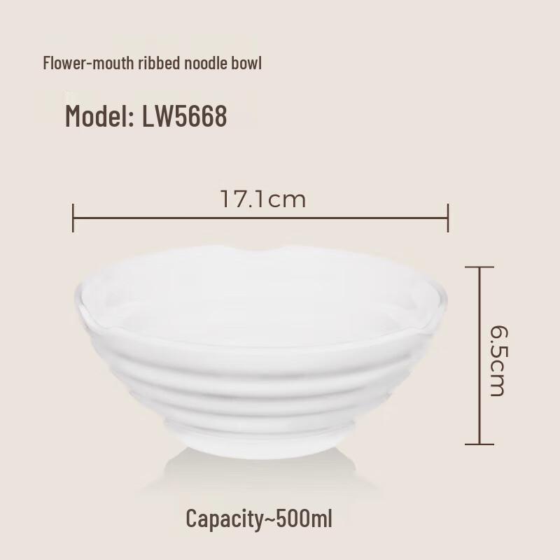 Wuhe 6.7-inch Melamine Noodle and Soup Bowl