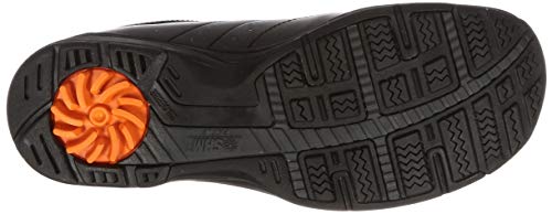 ASAHI Medical Walk MF Men's Leather Walking Shoes with Zipper, Black, Size 26 Cm, 4E