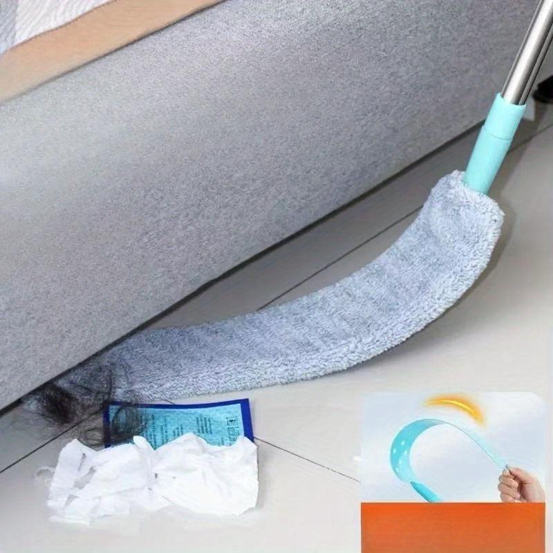 1pc Microfiber Dusting Brush with Extension Rod | Washable Extendable Dust Duster, Retractable Crevice Dust Cleaner