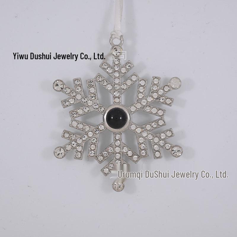 Custom 10mm Snowflake Projection Ornaments - Christmas Hanging Decor & Holiday Gifts