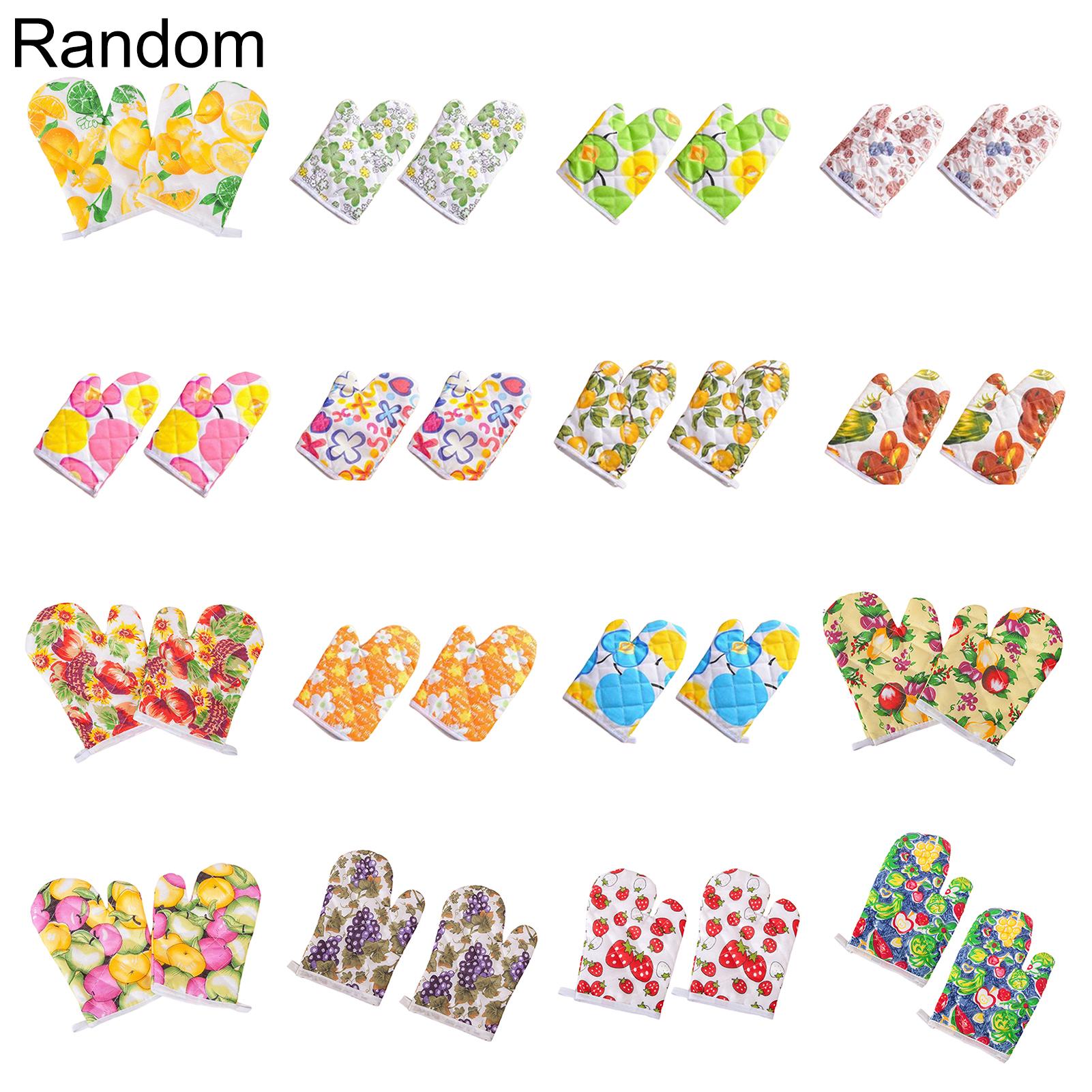 

1 Pc Oven Gloves for Home Soft Random Colors Washable Thick Cotton Pot Holders Machine Cotton Lining Wholesale Kitchen Accessory