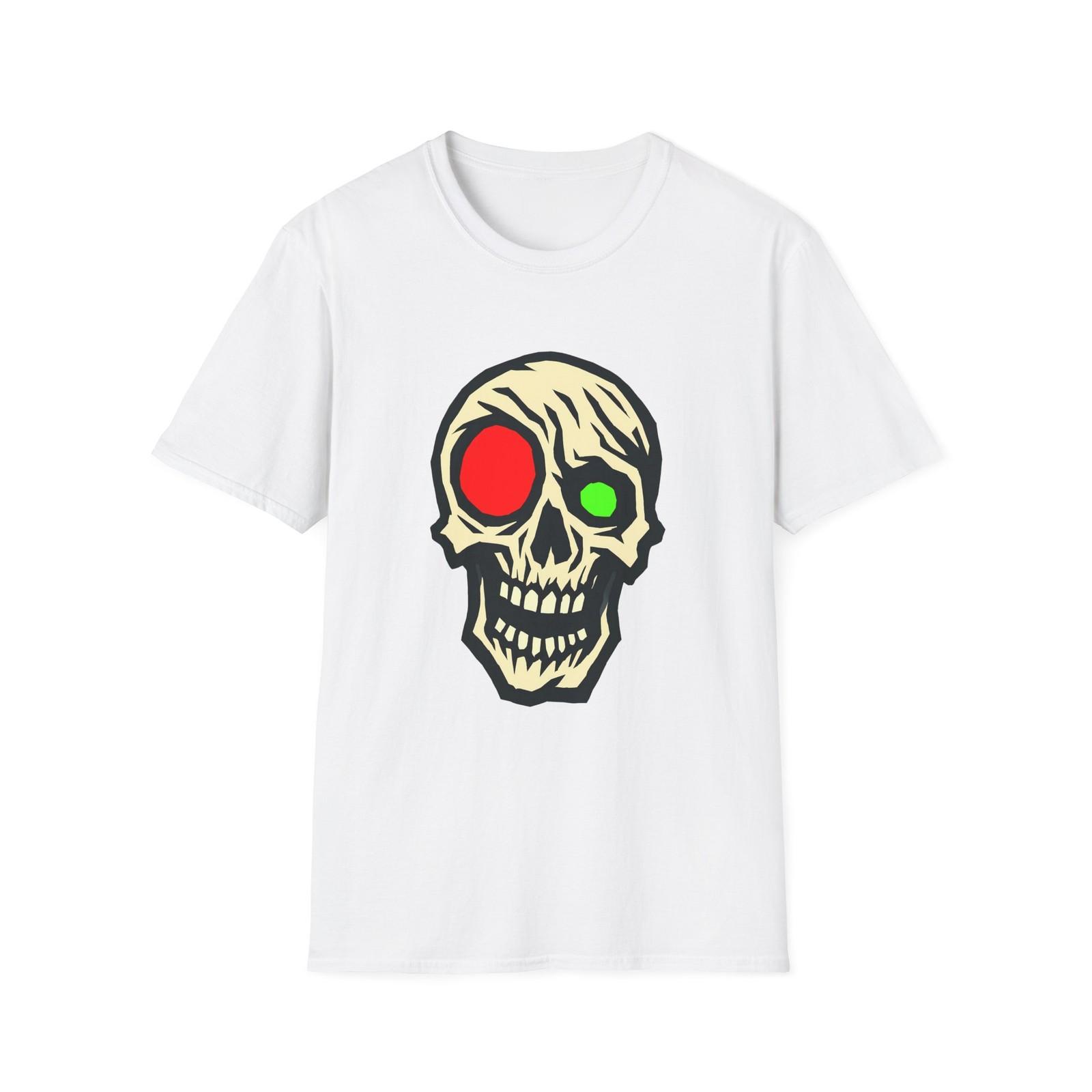 Unisex Softstyle T Shirt Gothic Skull Horror S