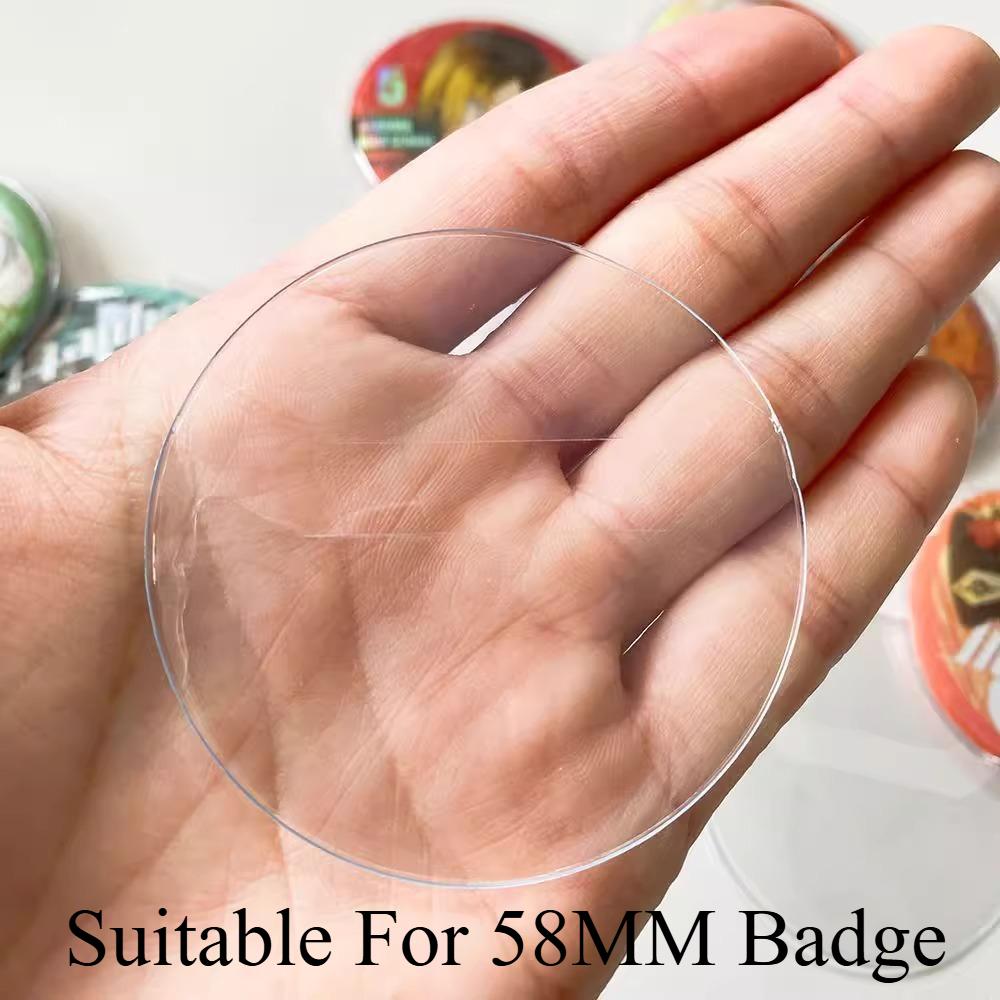 

10/20Pcs Clear Round Badge Protective Case Pins Badgedisplay Sleeve Anime Badges Decoration Protector Badge Display Bag Cover 10Pcs