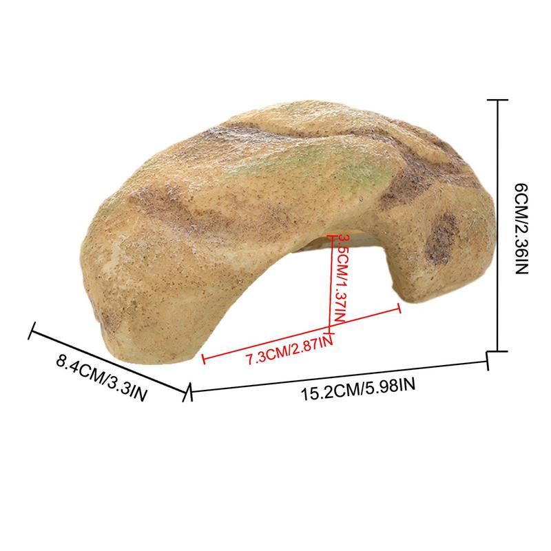 Fischversteckhöhle Natürlicher Reptilienversteckfelsen Höhle Versteck Schildkrötenhöhle Beckenzubehör Für Reptilien Eidechsen Schildkröten Fische