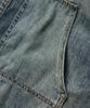 Dimiteulibeullaeg Double Knee Denim Short Sleeve Shirt_Dust Indigo