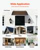Awnings for Door Entrance, 38 X 40 In, Exterior Front Door Window Awnings with Drainage & ABS Bracket, Rain Snow Sun Protection, Overhang