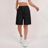 Damen High Waist Lässige Lockere Sportshorts mit Mehreren Taschen