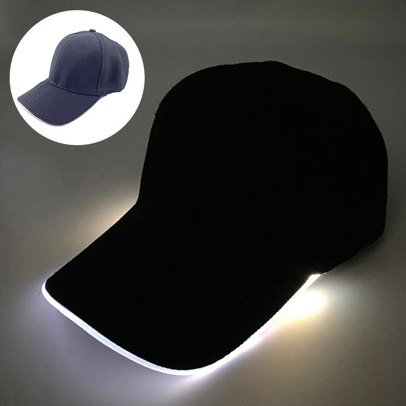 LED Baseball Hat Grand Event Running Holidays NightClub Glow Props Concert Baseball Hats Lighting Men's Baseball Cap Casual Hat