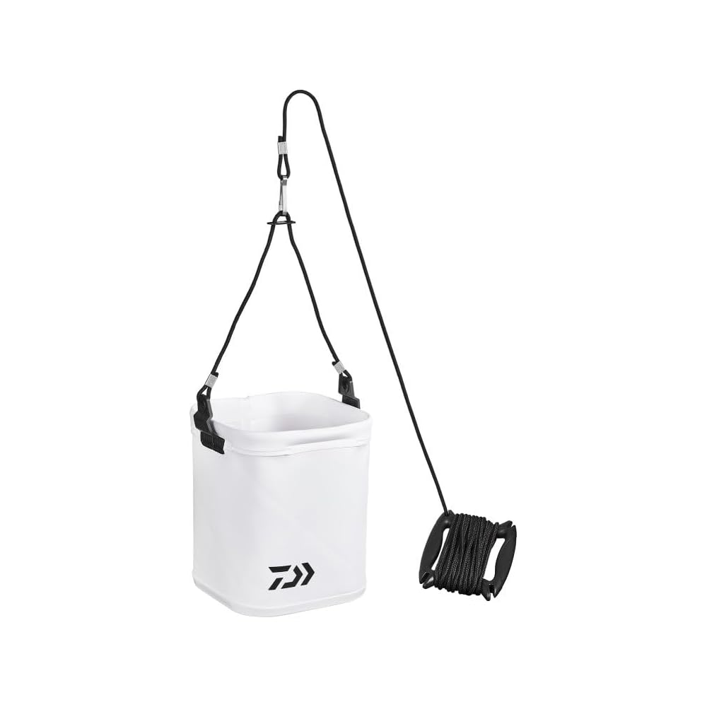 Daiwa Bucket S19(K) White Waterproof Fishing Gear Storage Container