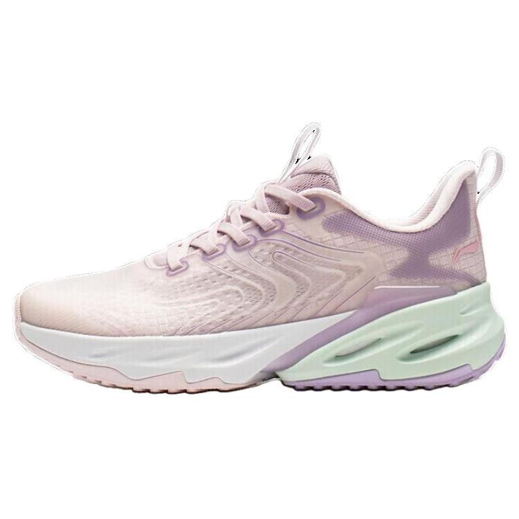 

New LiNing Rebound Cushioning Breathable Abrasion Resistant Slip Resistant Low top Running Shoes Women s Primrose Pink ARES014-1 38
