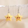 Cute Mario Star Cartoon Stud Earrings - Fun Jewelry 
