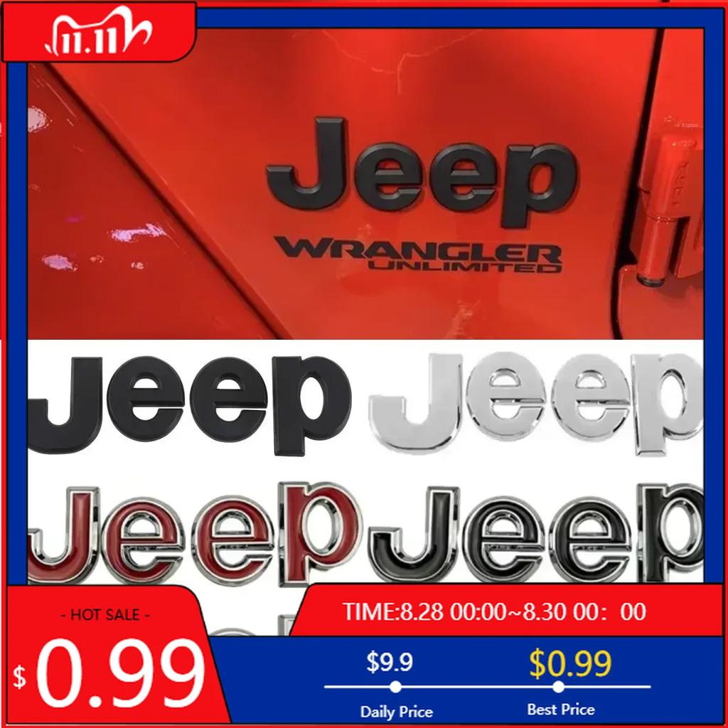 Cup Holders Metal Car Front Trunk Side Emblem for Jeep Wrangler Tj Jk Jl Grand Cherokee Commander Renegade Liberty Compass Patr