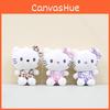 Cute Plush Leopard Print Cat Keychain Soft Toy Doll Bag Charm For Kids