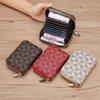 Women RFID Blocking Credit Card Holder Wallet PU Leather Accordion Card Case Zipper Small Coin Purse Mini Card Organizer Wallet