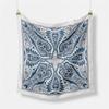 Twill Silk Scarf Woman Cashew Painting Square Scarves Wraps Bandana Small Hijab Silk Foulards Tie Headband Neckerchief 53CM