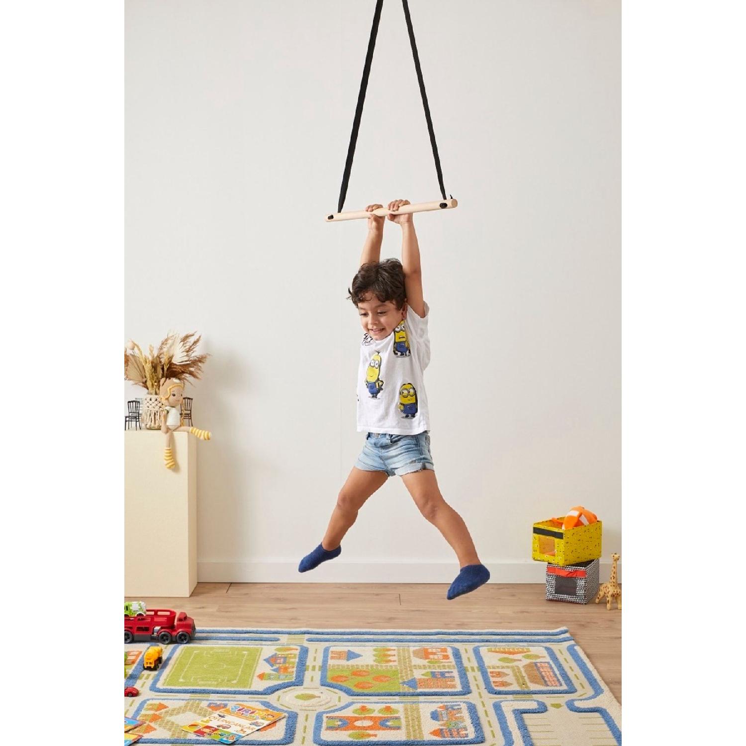 

Sensory Gymnastics Natural Wooden Swing, Activity Bat коричневий