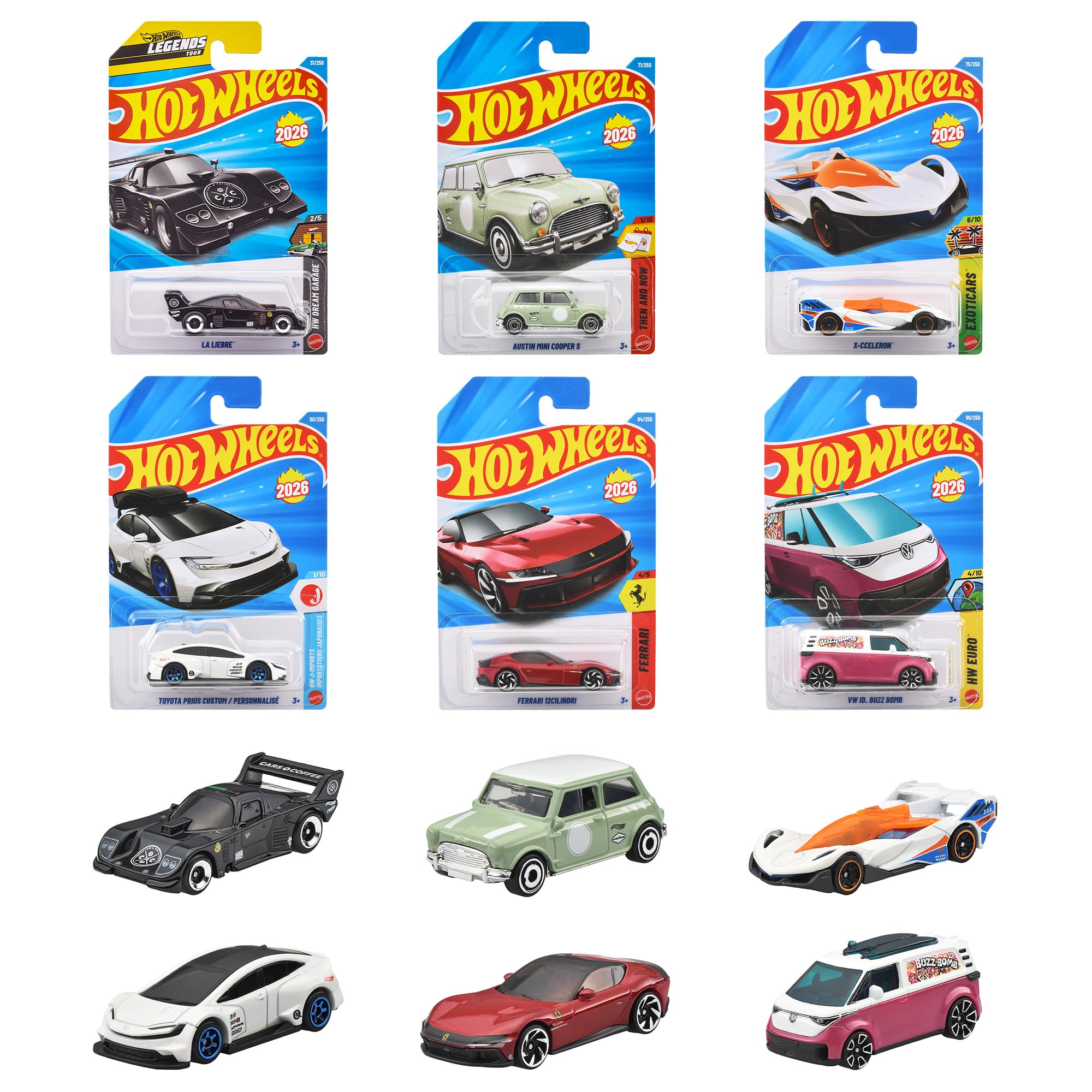 

Hot Wheels Basic Cars D Assortment 36 Miniature Cars Ages - (Box Set) - 3+ - Multi-color C4982-98RD
