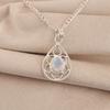 Milky Opal Gemstone 925 Sterling Silver Statement Jewelry Pretty Pendant 1.40" Birthday Gift For Her PP-19-34