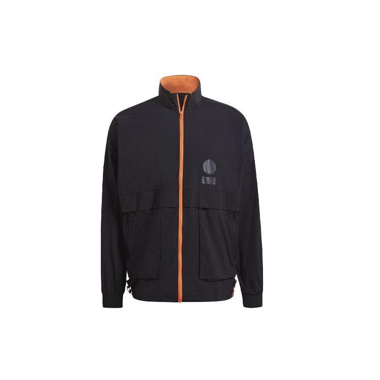 adidas Jackets Men's Black Stand Collar Moderate Workwear GU1756