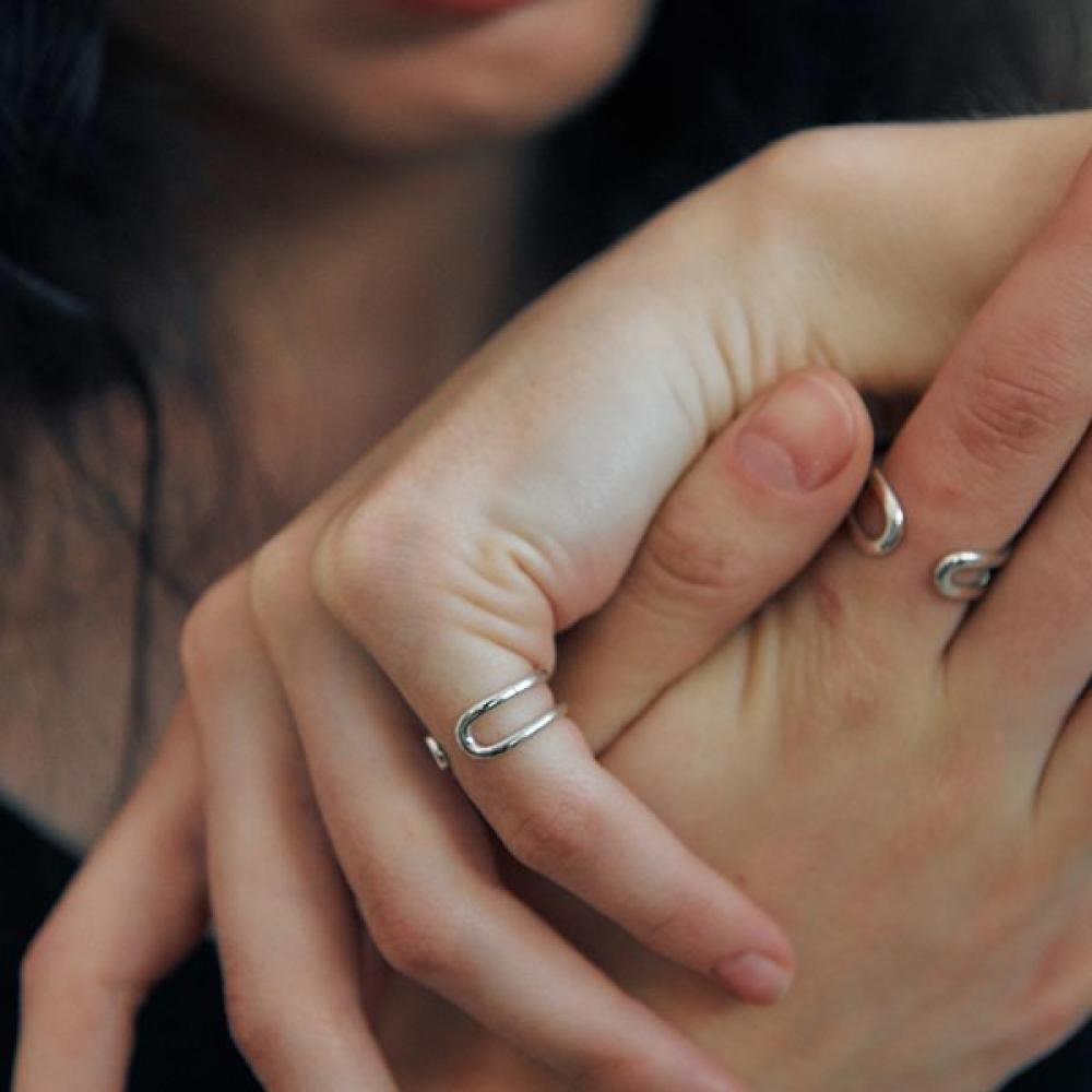 Verte 925 Silver Baby Seve Ring   cinq.Silver.222