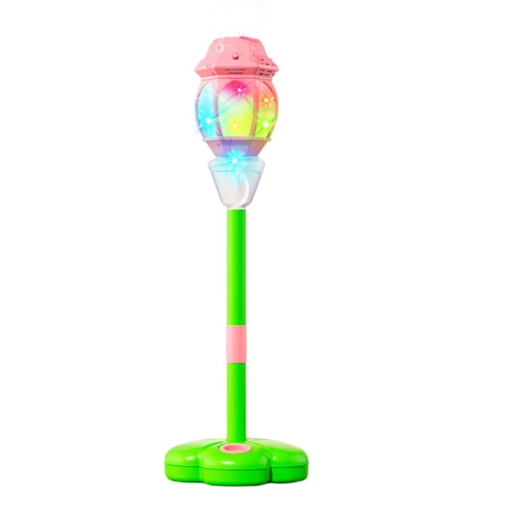 Remote Control Kids Streetlight Bubble Machine Standing Bubble Maker  Birthday Party No remote control розовый