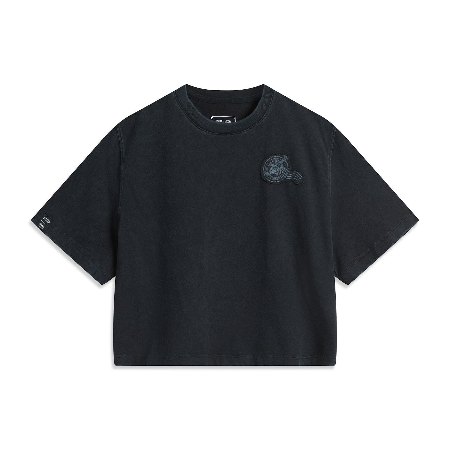 Li Ning Sports Life Collection T Shirt Unisex Black AHSUA66-3 S