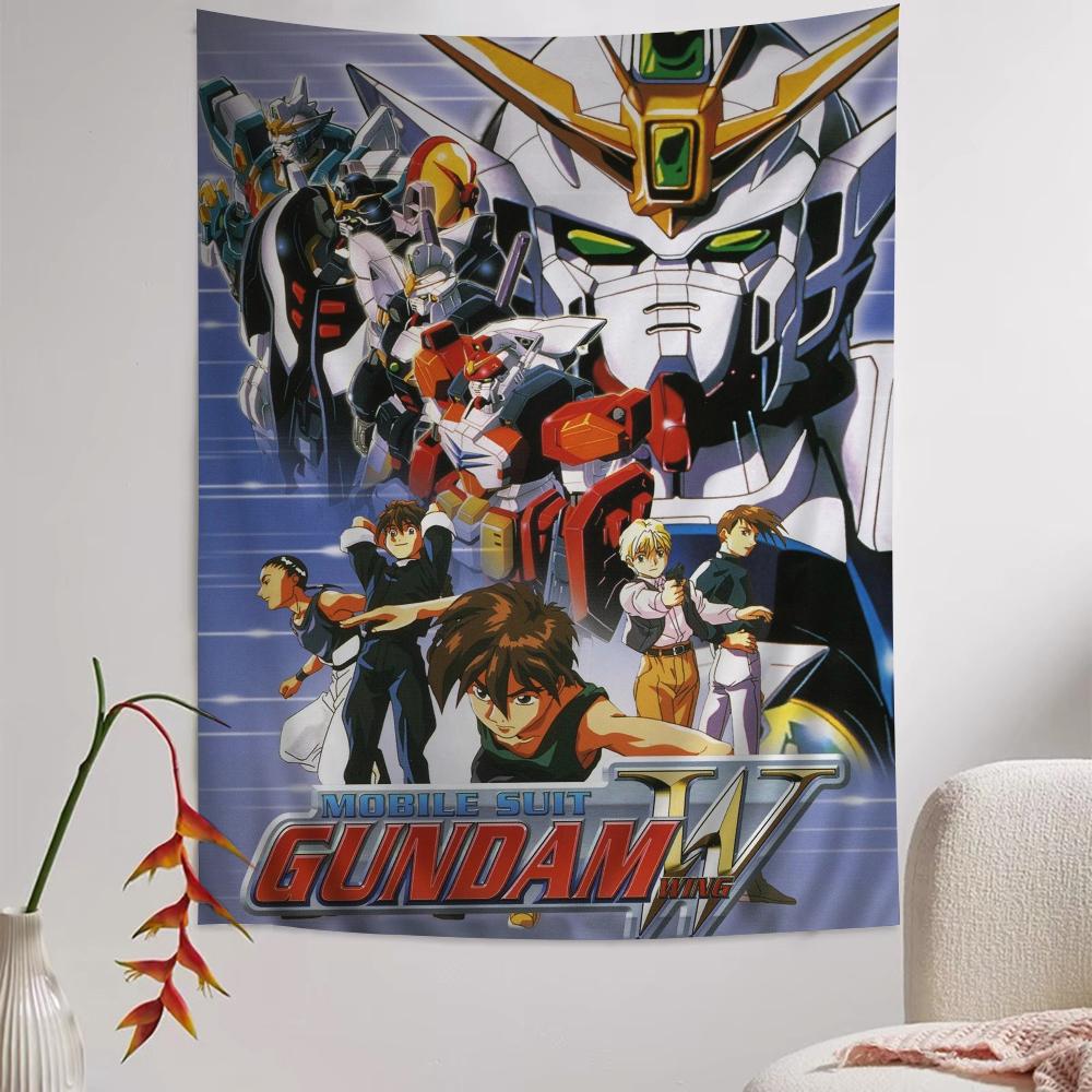 Japanese Classic Anime GGundam Tapestry Anime Tapestry Hanging Tarot Hippie Wall Rugs Dorm Wall Hanging Sheets