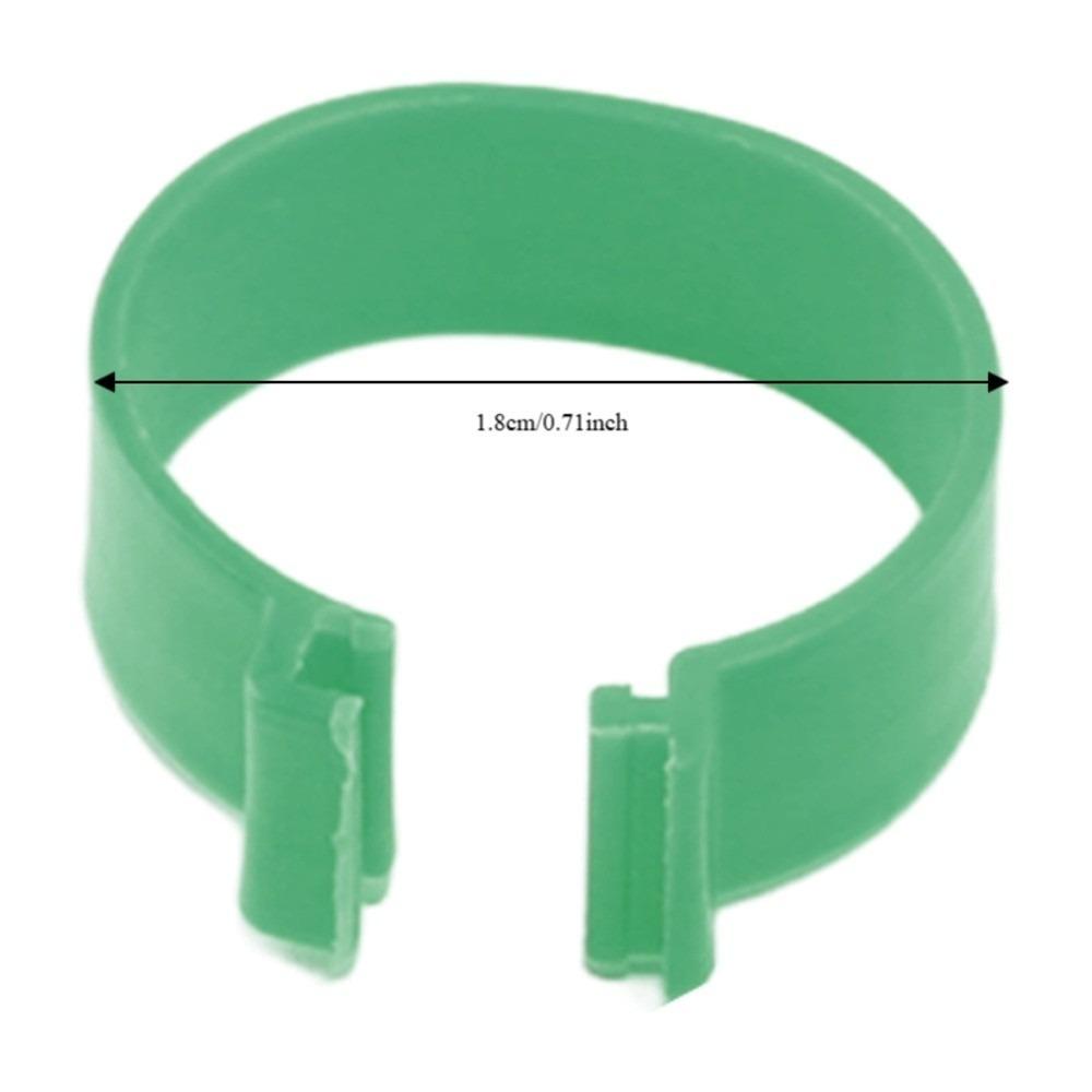 100Pcs Green Color Chicken Feet Ring Plastic Goose Feet Ring Duck Feet Ring Duck Farming зелёный