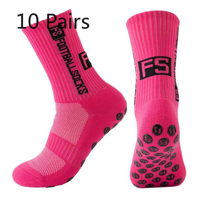 10 Pares de Meias de Futebol Masculinas Grossas para Lavar os Pés, Antiderrapantes, Absorventes de Suor, Desodorantes