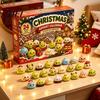 Collectible Mini Plushies Christmas Squeezy Toy Advent Calendar 2026, 24 Days Dumpling Toys Countdown Cute Animal Soft Calendar, Decor Jumbo