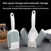 1PCS Automatic Opening and Closing Standing Rice Spoon Storage Rack Household Large Rice Spoon Rack Rice Spoon Dust Cover Set