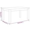 814280 vidaXL Table basse Blanc 80x50x40 cm Bois massif de pin