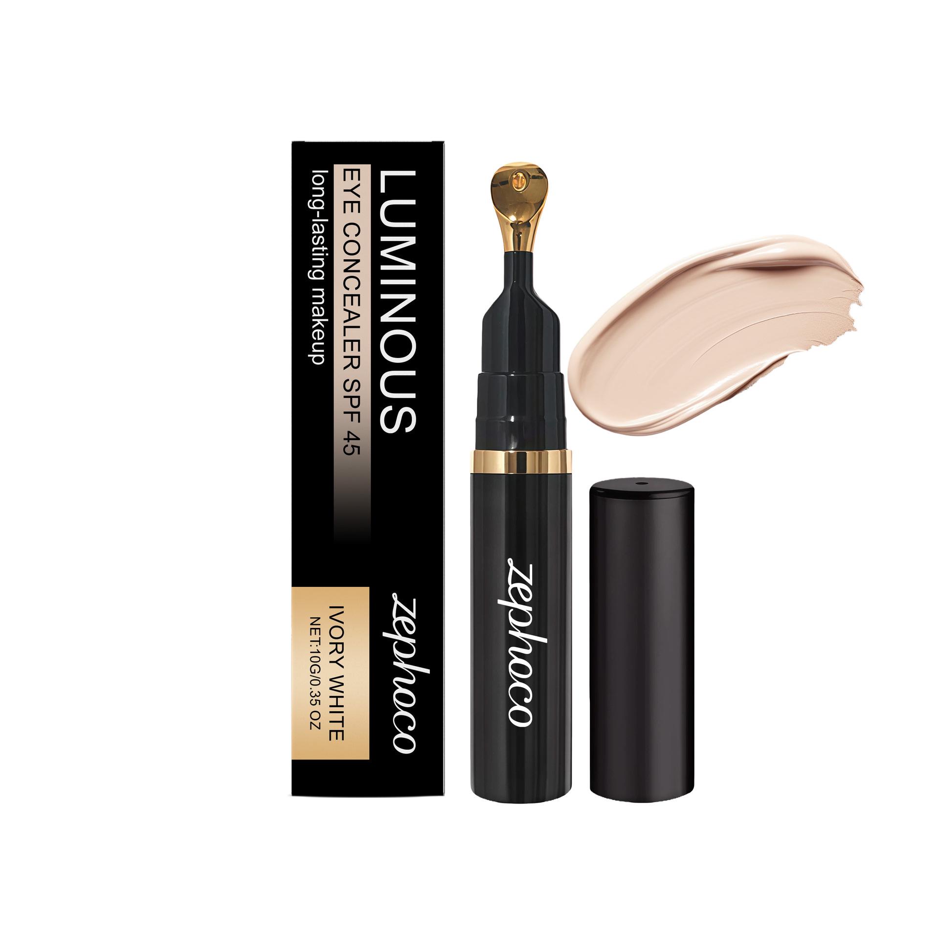Zephoco Ivory White Eye Concealer: Lightweight, Radiant, Even Tone, Moisturizing, Matte, Translucent, Long-Lasting, Hydrating.
