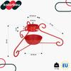 KOTARBAU® Metal Christmas Tree Stand with Water Container, Wrapped, Decorative, Red, 52 x 23 cm