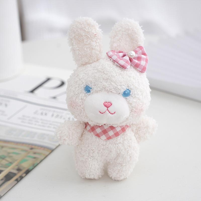 Charming Plush Bear Keychain Toy Cute Rabbit Bag Ornament Gift