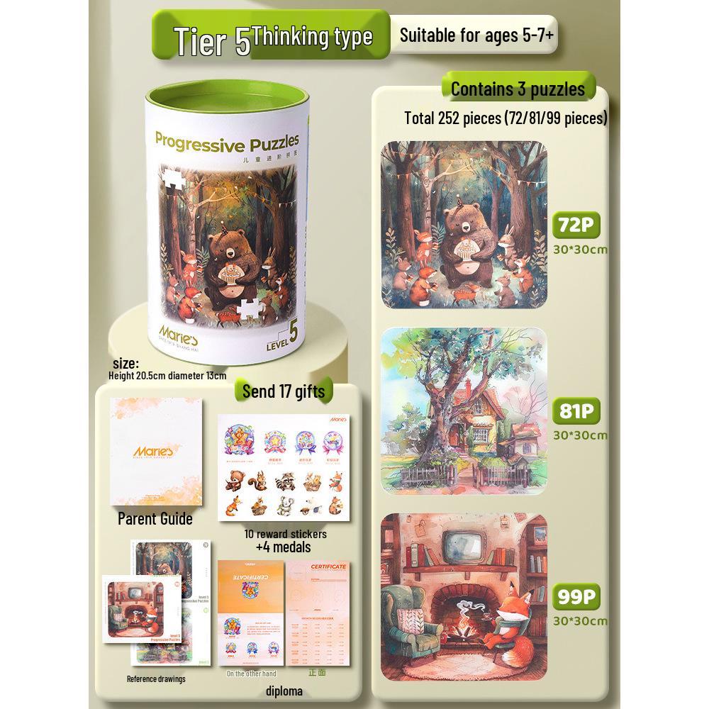 Marie's Children's Educational Puzzle Toy for Ages 2-10