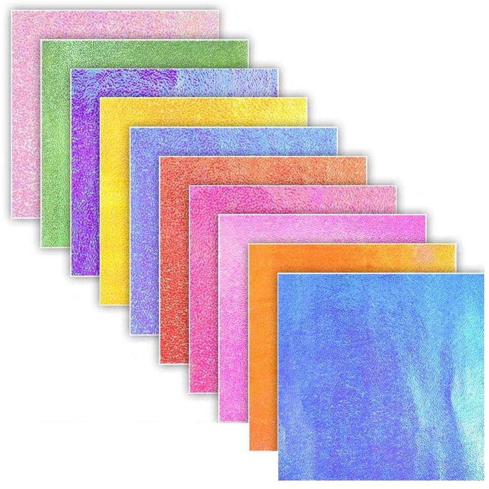 50 Stück Mehrfarbiges Quadratisches Origami-Papier DIY Handgemachtes Kartonpapier Faltpapier Papierschnitte