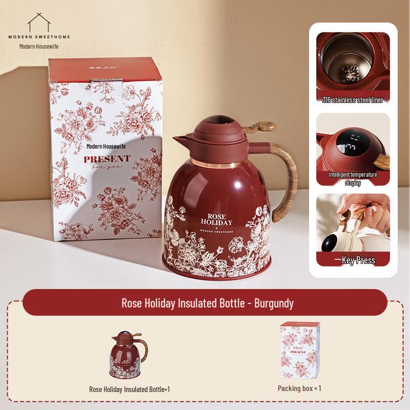 Modern Housewife Rose Holiday Infuser Tea Pot