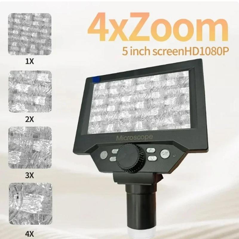 5.5inch LCD Digital Microscope 1000X 1080P Coin Microscope Magnifier with Stand Microscope For Electronics Repair Soldering